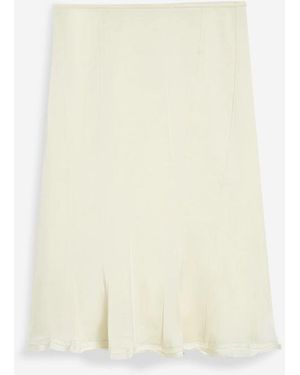 Jil Sander Envers Satin Skirt - White