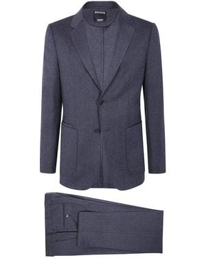 ZEGNA Techmerinos Wash & Go Suit - Blue