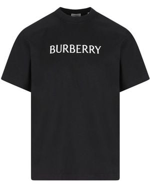 Burberry T-Shirt And Polo Shirt - Black
