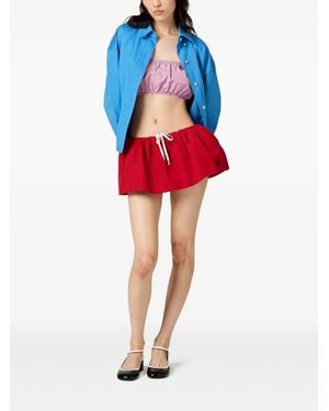 Miu Miu Gonne Popeline - Red