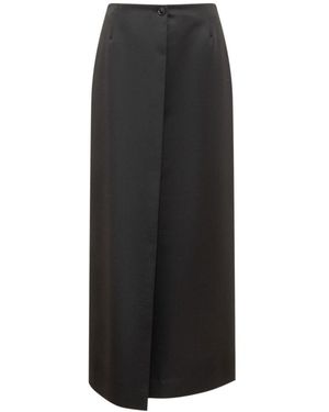 Givenchy Long Skirt Back Slit - Black