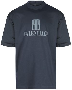 Balenciaga T-Shirts And Polos - Blue