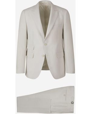 SCABAL® Plain Linen Suit - Gray