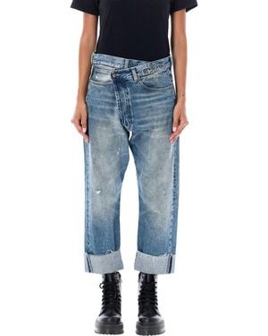 R13 Cross Over Jeans - Blue