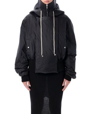 Rick Owens Drkshdw Recycled Nylon Alice Cropped Parka - Blue