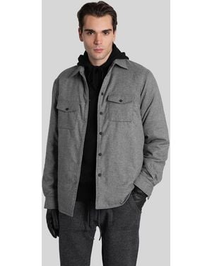 Mc2 Saint Barth Chalet Flannel Casual Jacket - Grey