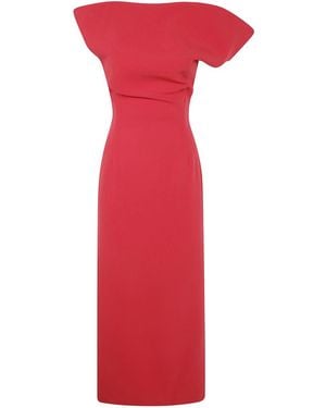 Magda Butrym "Sukienka" Midi Dress - Red