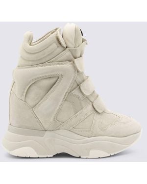 Isabel Marant Beige Leather Trainers - Natural
