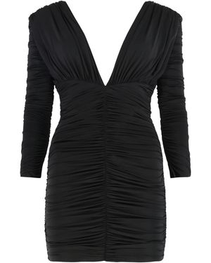 Alex Perry Short Dress With Elegant V-Neck - Black