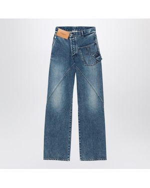 JW Anderson Mid- Twisted-Denim Jeans - Blue
