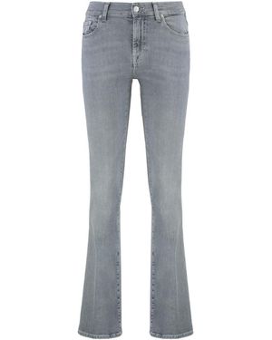 7 For All Mankind High-rise Bootcut Jeans - Grey