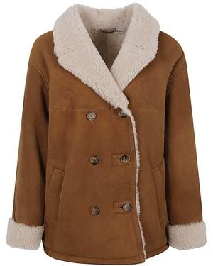 Enes Florentina Leather Jacket - Brown