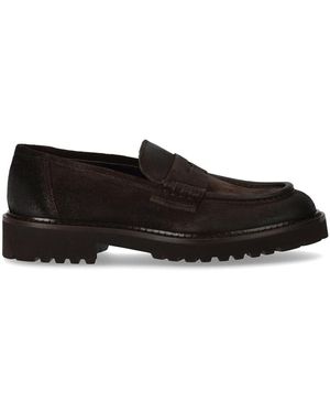 Doucal's Commander Dark Loafer - Black