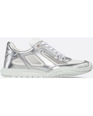 Dior Metallic Leather Sneaker - White