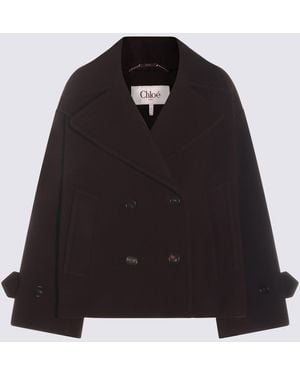 Chloé Wool Coat - Black