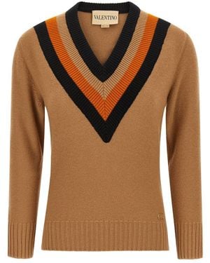 Valentino Garavani Wool Jumper - Brown