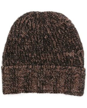 Laneus Knitted Hat Accessories - Brown