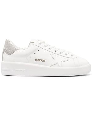 Golden Goose Purestar Leather Trainers - White