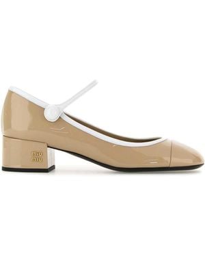 Miu Miu Heeled Shoes - Natural