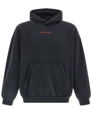 Balenciaga ' Back' Hoodie - Blue