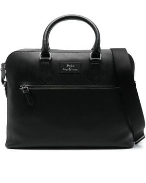 Polo Ralph Lauren Medium Messenger Bag Bags - Black