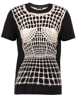 Balmain T-Shirt With Print - Black