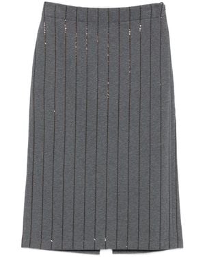 スカート BRUNELLO CUCINELLI Woman Skirt Dark M0H38G3396 C2925 Women's elegant and casual skirts | Brunello Cucinelli