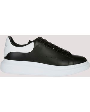 McQueen Larry Leather Trainers - Black