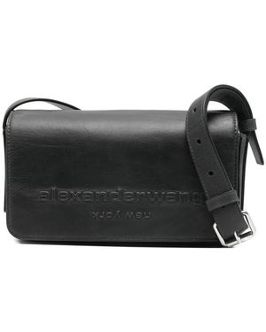 Alexander Wang Punch Flap Crossbody Bags - Black