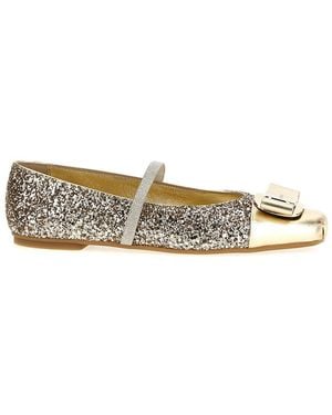 Ferragamo Flats - Metallic