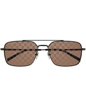 Gucci Gg1957Sa Linea Institutional Logo Sunglasses - Brown