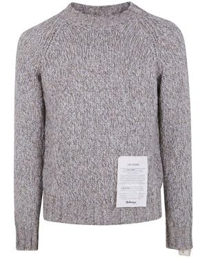 Ballantyne R Neck Pullover Clothing - Grey