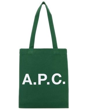 A.P.C. Caramel Synthetic Leather Shopping Bag in Brown | Lyst