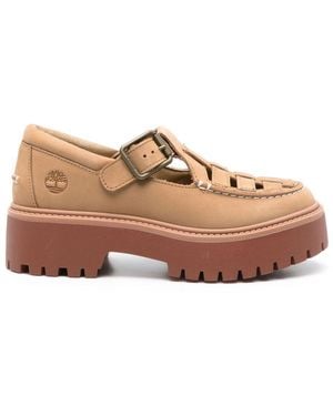 Timberland Calf Leather Mocassins - Brown