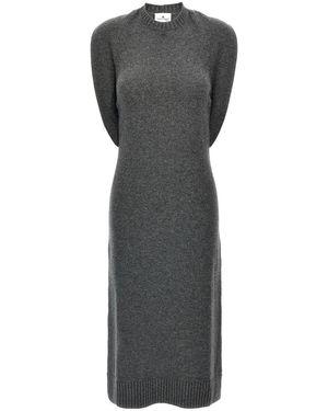 Courreges 'Over The Shoulder Drapè' Dress - Grey