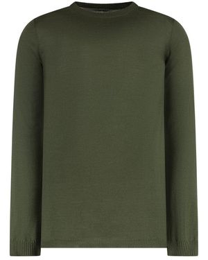 Rick Owens Virgin Wool Crew-Neck Jumper - Green
