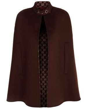 Gucci Wool Caban Jacket - Brown