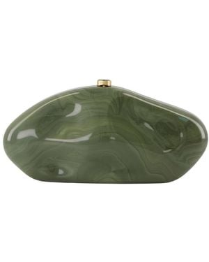 Cult Gaia The Caldera Clutch - Green