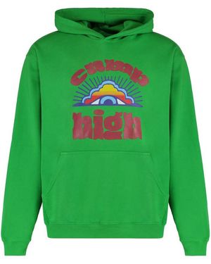 CAMP HIGH Cotton Hoodie - Green