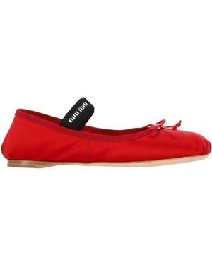 Miu Miu Flat Shoes - Red