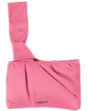 Ambush Twisted Knot Mini Wrist Clutch - Pink