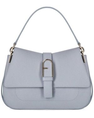 Furla Flow Mini Nuvola Handbag - Grey
