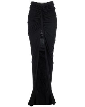 Rick Owens Edfu' Long Skirt - Black