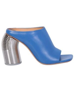 Off-White c/o Virgil Abloh And-Tone Leather Sandals - Blue