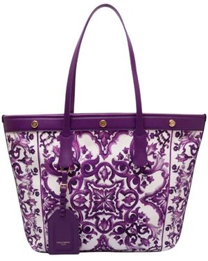 Dolce & Gabbana Shopping Canvas St+Vit.All - Purple