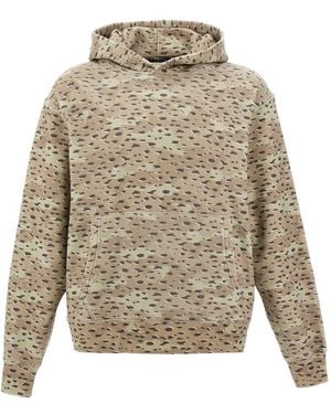 Stampd Felpa Con Cappuccio 'camo Leopard' - Natural