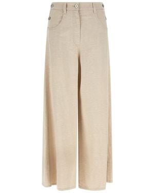 Brunello Cucinelli 'The Maxi Sailor' Jeans - Natural