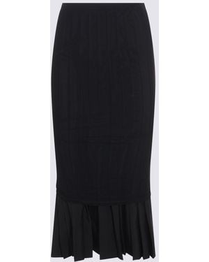 MM6 by Maison Martin Margiela Wool Skirt - Black