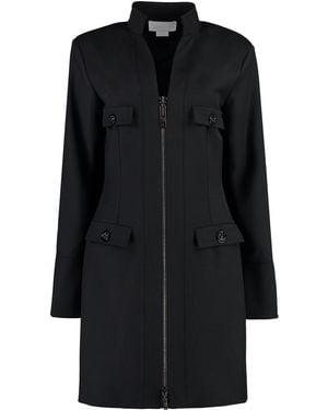 Genny Wool-Blend Dress - Black