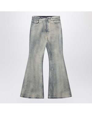Rick Owens Pearl-Colored Vintage-Effect Bolan Bootcut Jeans - Gray